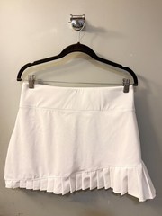 Sigrid Olsen Golf & Tennis White Pleated Asymmetrical Performance Skort M