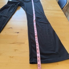 Garage Black Crossover V-Waist Flare Yoga Pants Leggings Y2K Athleisure Large