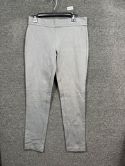 Eddie Bauer Activewear Leggings Womens Size 8 Gray Mid Rise Tapered Leg Stretch