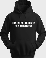 Funny Unisex Hoodie Hooded Sweatshirt Gildan Blend Im Not Weird H0104