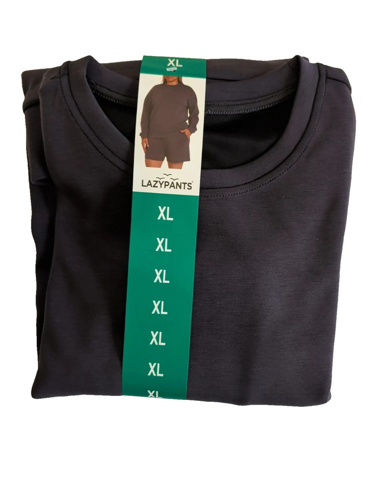 NWT Lazypants Ladies’ Long Sleeve Luxe Crewneck Sweatshirt XL