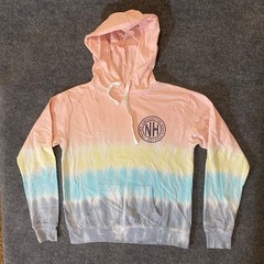 dreamsicle Hoodie Womens S Pastel Tie Dye NH New Hampshire Granite State Logo