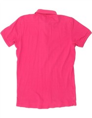 DIESEL Womens Polo shirt UK 14 Medium Pink Cotton AT15
