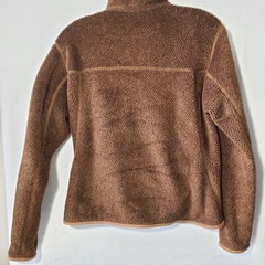 Patagonia Sweatshirt Women’s Medium 1/4 Snap Zip Brown Long Sleeve Fuzy
