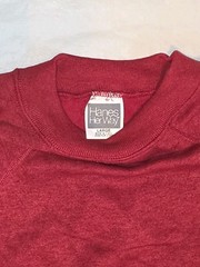 Vintage Hanes Sweatshirt Women’s Large Lg Paprika Blank Her Way Ladie 90s 9165