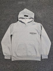 Fear of God Essentials Pullover Hoodie Heather Gray Unisex Women XS Youth L