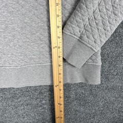 Patagonia Sweatshirt Womens Small Gray Quilted Mock Neck Snap Pullover Pocket