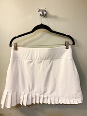 Sigrid Olsen Golf & Tennis White Pleated Asymmetrical Performance Skort M