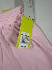 All in Motion Women’s Active Light Woven Mid Rise Run Shorts 3″ Light Pink Small