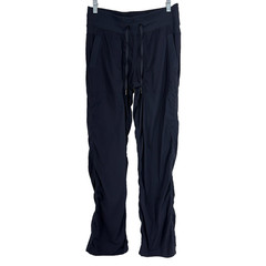 Lululemon Women 8 Dance Studio Mid Rise Pant Navy Blue Activewear Athletic Gym