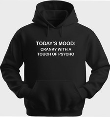 Funny Unisex Hoodie Hooded Sweatshirt Gildan Blend Todays Mood H0134