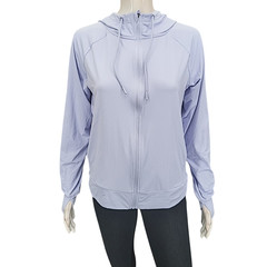 Mondetta Women’s Hoodie Large Sz Periwinkle Zip Front Lightweight Jacket Pockets