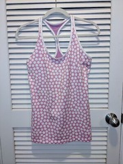 EUC Nike Dri Fit Slim Fit Polka Dot Tank Purple Women’s Petite Small Workout