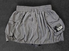 Izzue Women’s Small Grey Drawstring Lightweight Mini Skort