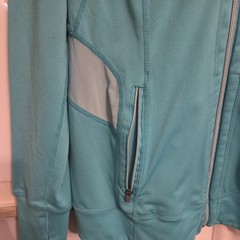 Tangerine Women’s Size Small Full Zip Athletic Jacket Zipper Pockets Thumb holes