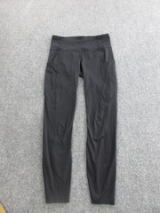 Lululemon Leggings Womens 6 Black High Rise Ankle Pockets Yoga Gym Pants
