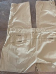 Columbia Beige Convertible Hiking Pants Sz 10PZip Off Waist 33” Inseam 29” Nylon