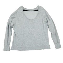Sweaty Betty London Sweatshirt XXL Women Gray Modal Cotton Thumbhole Athleisure