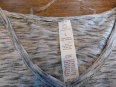 Balance Collection gray S/S tunic v-neck t-shirt women’s L NWT