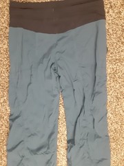 Lululemon Dance Studio II Pants Lined Relaxed High Rise Cinched Teal Womens M