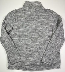 PINK Victoria’s Secret Quarter Zip Pullover Womens L Gray Blue Logo