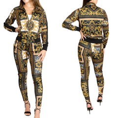 Victorious Women’s Sports Luxury Jogging Track Suit Set S-3XL VL209-J15G