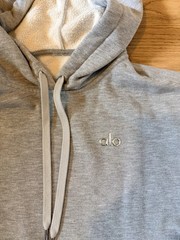Alo Accolade Hoodie Sweatshirt Women’s/Unisex Small- Athletic Heather Grey