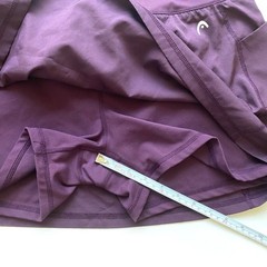Head Womens XL Purple Tennis Pickleball Skort Length 14-15″ Pockets