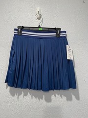 Love Poem Navy Blue Pleated Tennis Skirt with Built-In Bike-