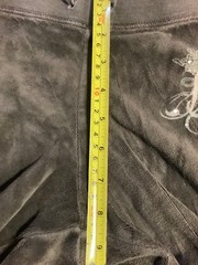 Juicy Couture Zip Up Hoodie Low Rise Straight Leg Pants 34 x 33 M