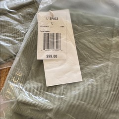 NWT $178 L*Space 2-PC SET Soren Sports Bra & Turner Leggings Sage Green Sz LARGE