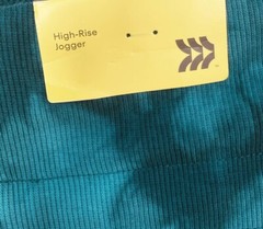 All In Motion Jogger Pants Womens Large Ultra Soft Wide Waistband Blue Tie-Dye
