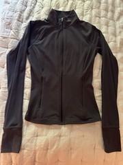 Black Oner Full Zip. Size XS. Great Condition. Soft. Athletic. Lightweight Top