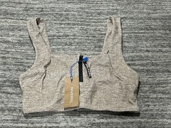 Track & Field Brown Racerback Removable Padding Exercise Sports Bra Medium NWT