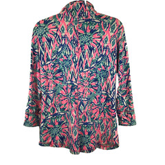 Lilly Pulitzer Women’s Colorful Swing Jacket Sz XS/S Pink Blue White