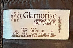Glamorise #9066, Wonderwire High-Impact Underwire Sport Bra In Black, US Sz 44DD