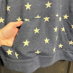 Alternative Apparel NWOT Stars Hoodie Pullover Blue Size XL