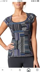 Prana Kamilia Hemp Organic Cotton Bluebel Fossil Yoga Climb Sport Workout XL NEW