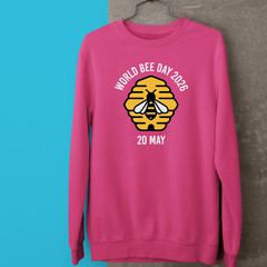 World Bee Day 2026 Sweatshirt Cute Cartoon Bumble Bee Honey Novelty Gift
