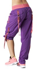 ZUMBA Cargo Pants DANCE FITNESS! Converts to Capri -RARE! EliteZWear XS S M L XL