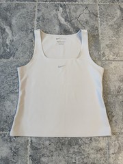Nike Form Stealth Evaporation Beige Square Neck Tank Top Women’s Medium