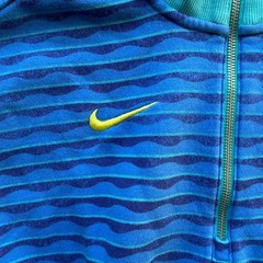 Nike Brazil Sweatshirt Womens M Blue CBF Cropped Pullover Futbol Soccer Striped