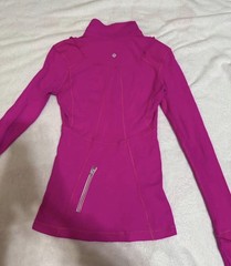 lululemon athletica Pink 1/4 Zip neck size 2.