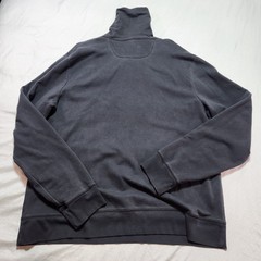 Converse One Star Sweatshirt Womens XL Gray Henley Balloon Sleeve Pullover