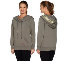 PEACE LOVE WORLD SOFT FLEECE KNIT OVERSIZED HOODIE PULLOVER NEW $ 66