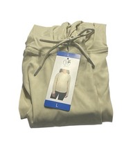 Sage Collective Women’s Tan Hoodie, L, Thumbholes, Ribbed 4-Way Stretch Pullover