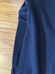 Women’s Fabletics Black Leggings Trinity Mid-rise Pocket 7/8 Mesh Side Panels M