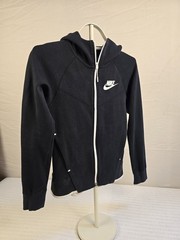 Nike Women’s XS Black/White Full Zip Hoodie Logo w/ Pockets