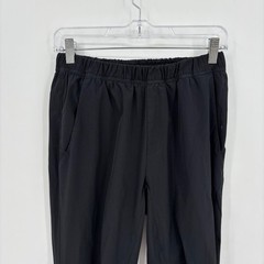 Adidas Joggers Tapered Drawstring Lightweight Logo Solid Black Size S Womens