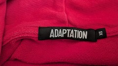 ADAPTATION Hollywood Forever Cropped Hoodie Red Black Gothic Graphic Womens XS